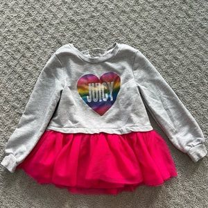 Juicy Couture sweatshirt with tutu 24 months